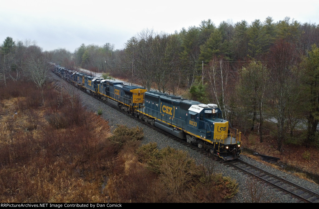 CSXT 8833 Leads L070 at Roy